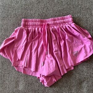 Women’s Pink Athletic Layered Shorts